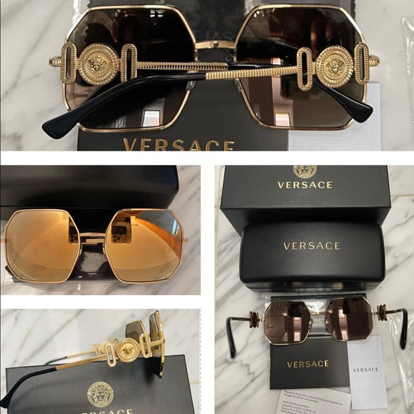 Versace Gold Sunglasses
